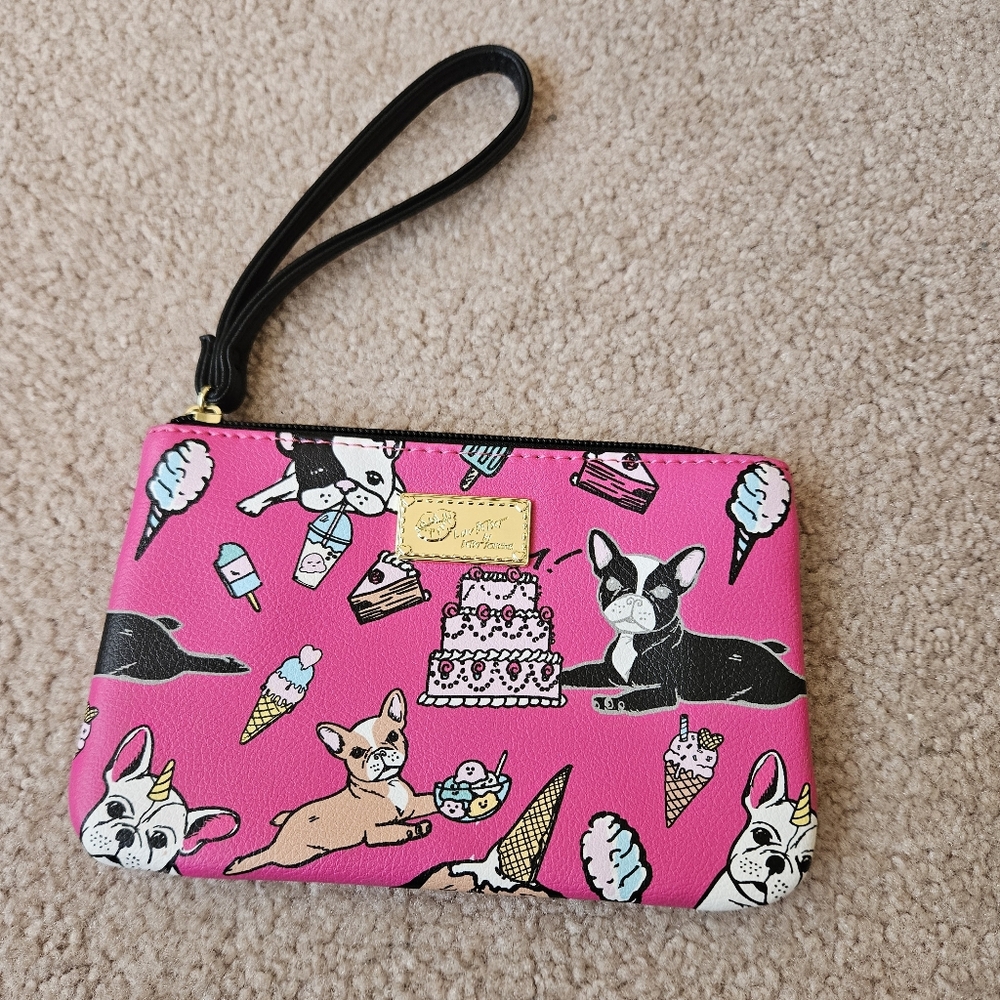 Luv Betsey By Betsey Johnson Pink Pugicorn Wristlet